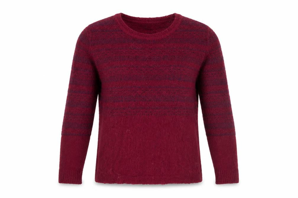 Crew Clothing Co. Womens Red Striped Pullover Jumper Size 14