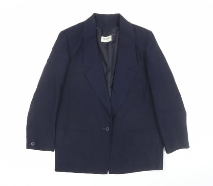 Planet Women's Blue Blazer, Size 8, Perfect for Business