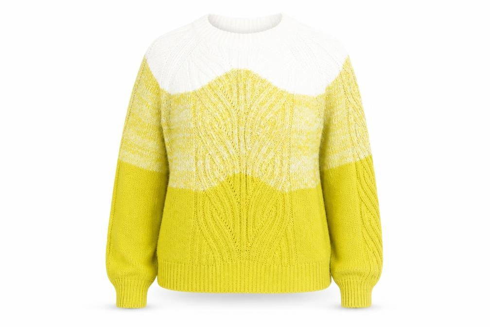 VILA Women's Multicolour Cable Knit Jumper, Size L