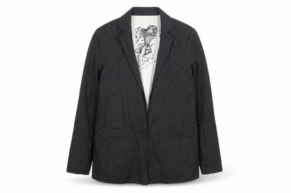 River Island Women's Black Pinstripe Blazer Size 10