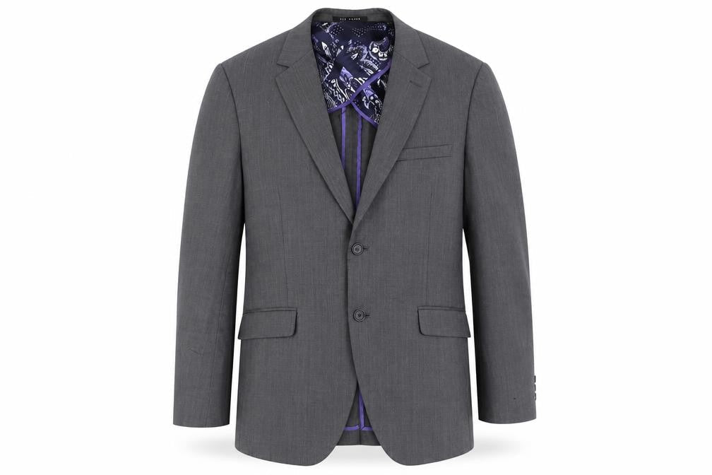 Ted Baker Men's Grey Blazer - Wool Blend, Size 40R