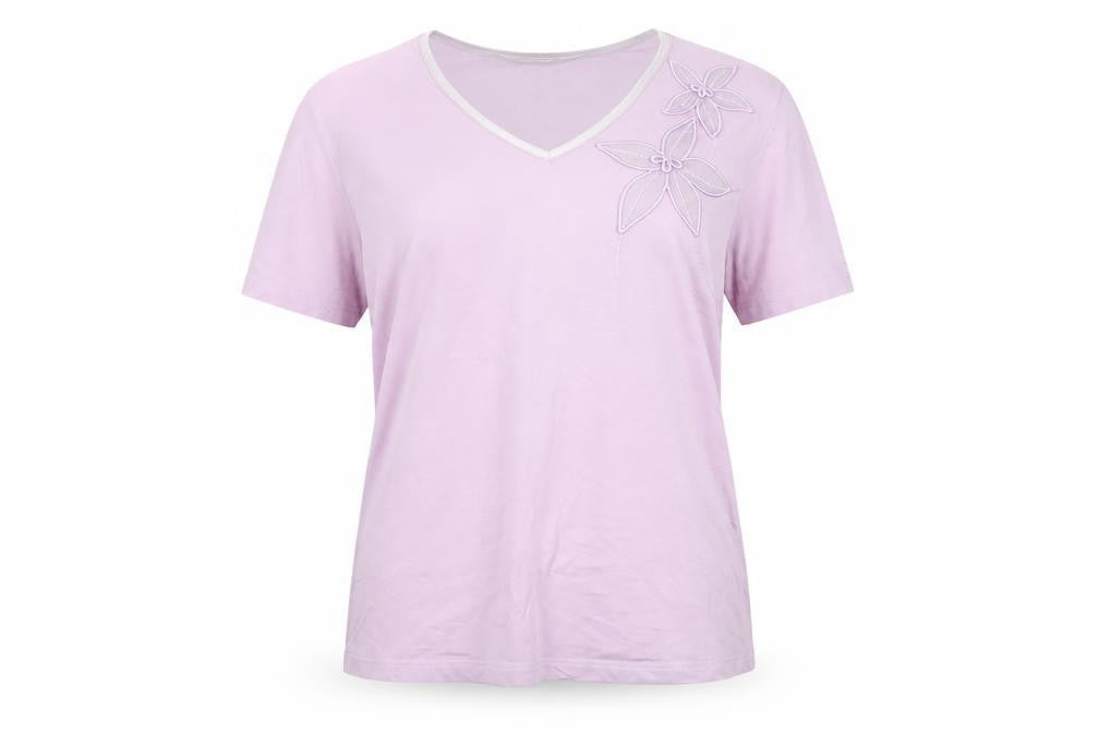 Jumper Women's Purple Embroidered T-Shirt M