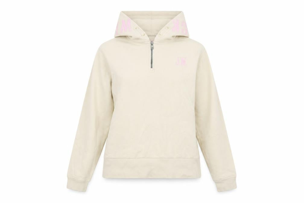 Jack Wills Teen Beige Logo Pullover Hoodie Size 16