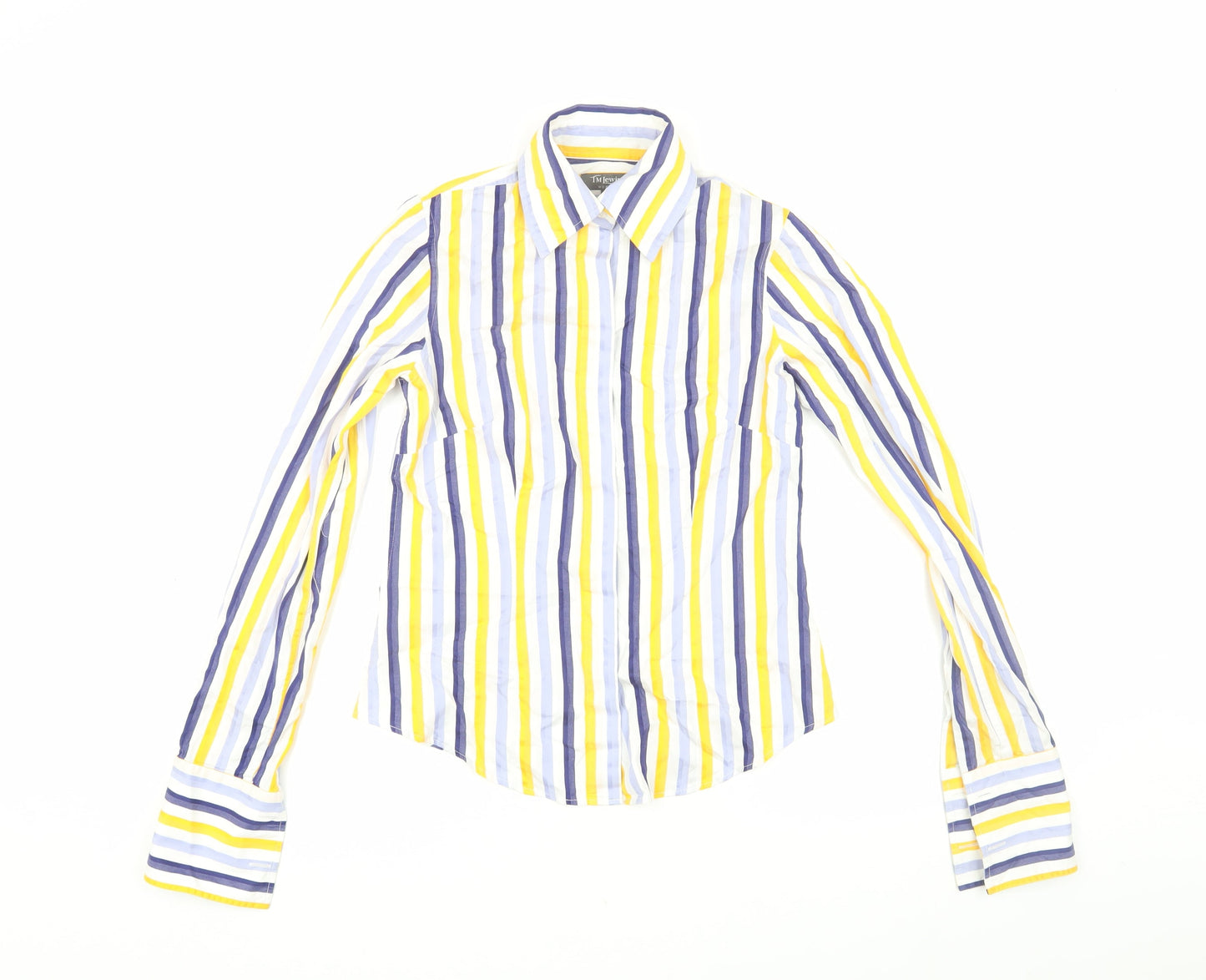 TM Lewin Women's Multicoloured Striped Shirt