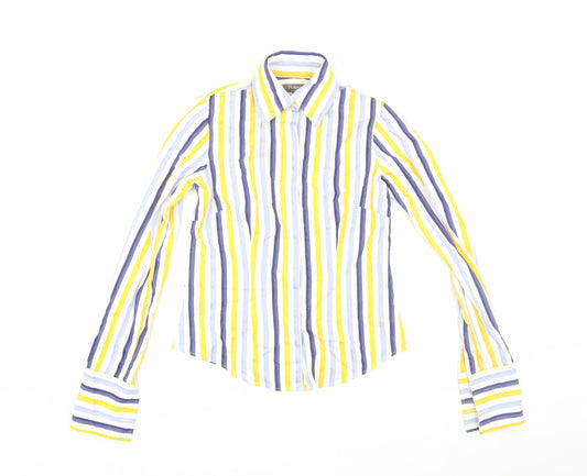 TM Lewin Women's Multicoloured Striped Shirt