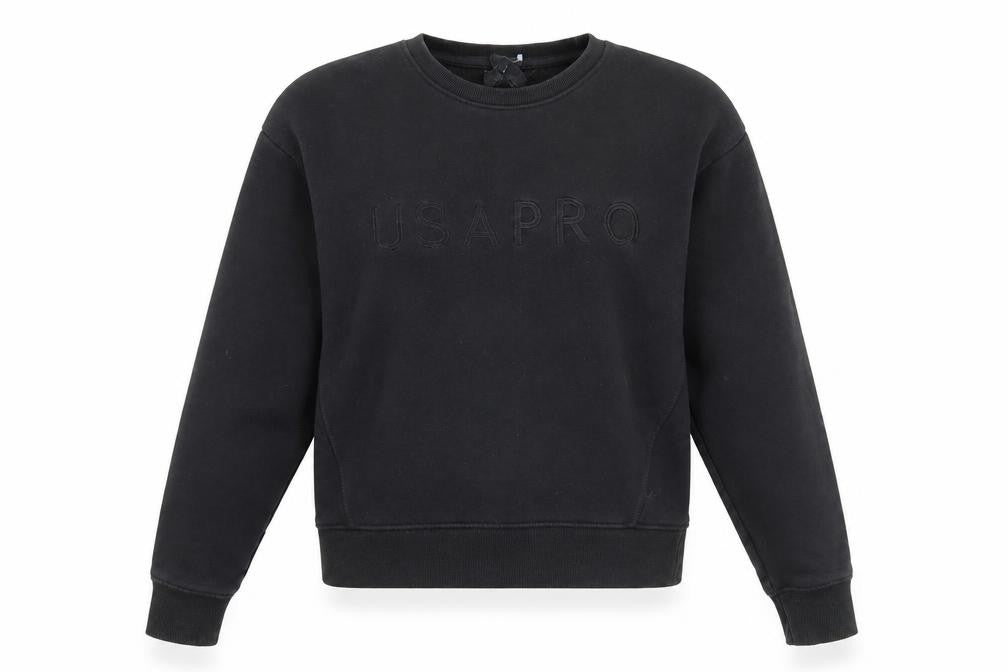 USA Pro Women's Black Cotton Sweatshirt Size 14