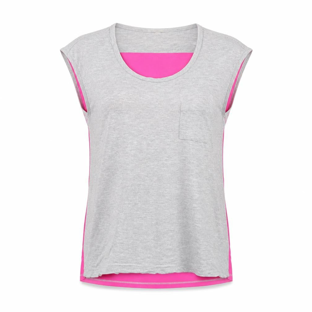 Gap Women's Grey Sleeveless Scoop Neck Tank Top, Size S
