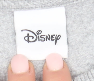 Preloved Disney Women's Grey M Pullover Christmas Sweatshirt - Detail