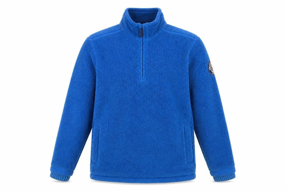 Marks & Spencer Men's Blue 1/2 Zip Sweatshirt - Medium