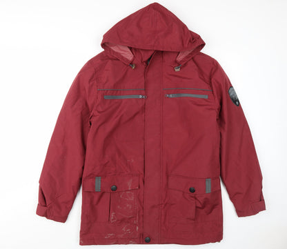 Additional front view of Atlas for Men Red Parka Jacket - Men's S