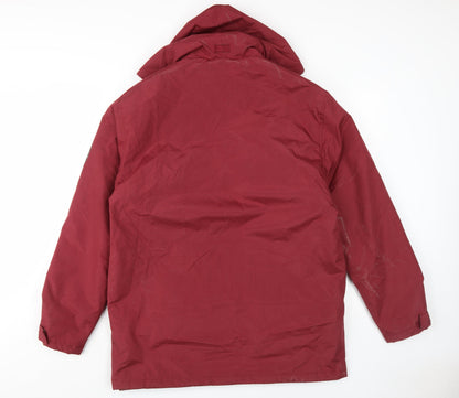 Back view of Atlas for Men Red Parka Jacket - Men's S