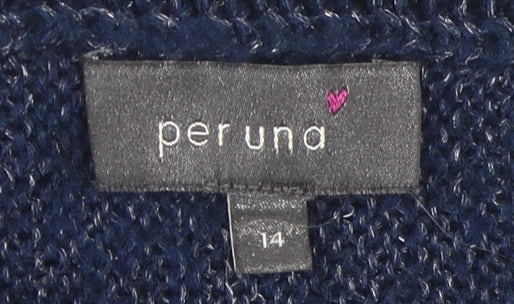 Marks and Spencer Women's Blue Pullover Jumper