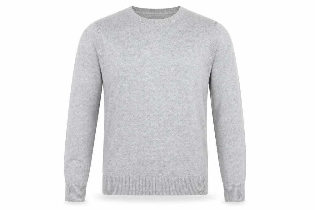 Label Lab Men's Grey Cotton Wool Pullover Jumper M