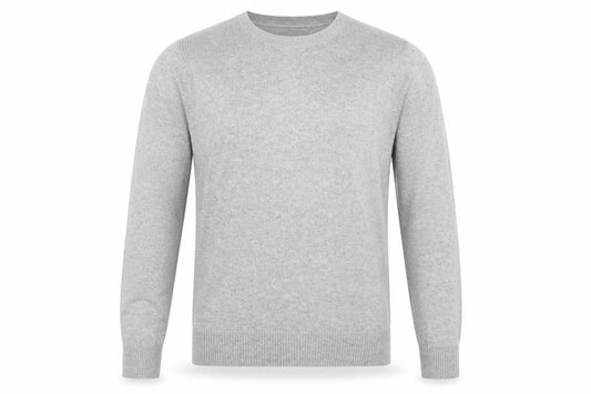 Label Lab Men's Grey Cotton Wool Pullover Jumper M