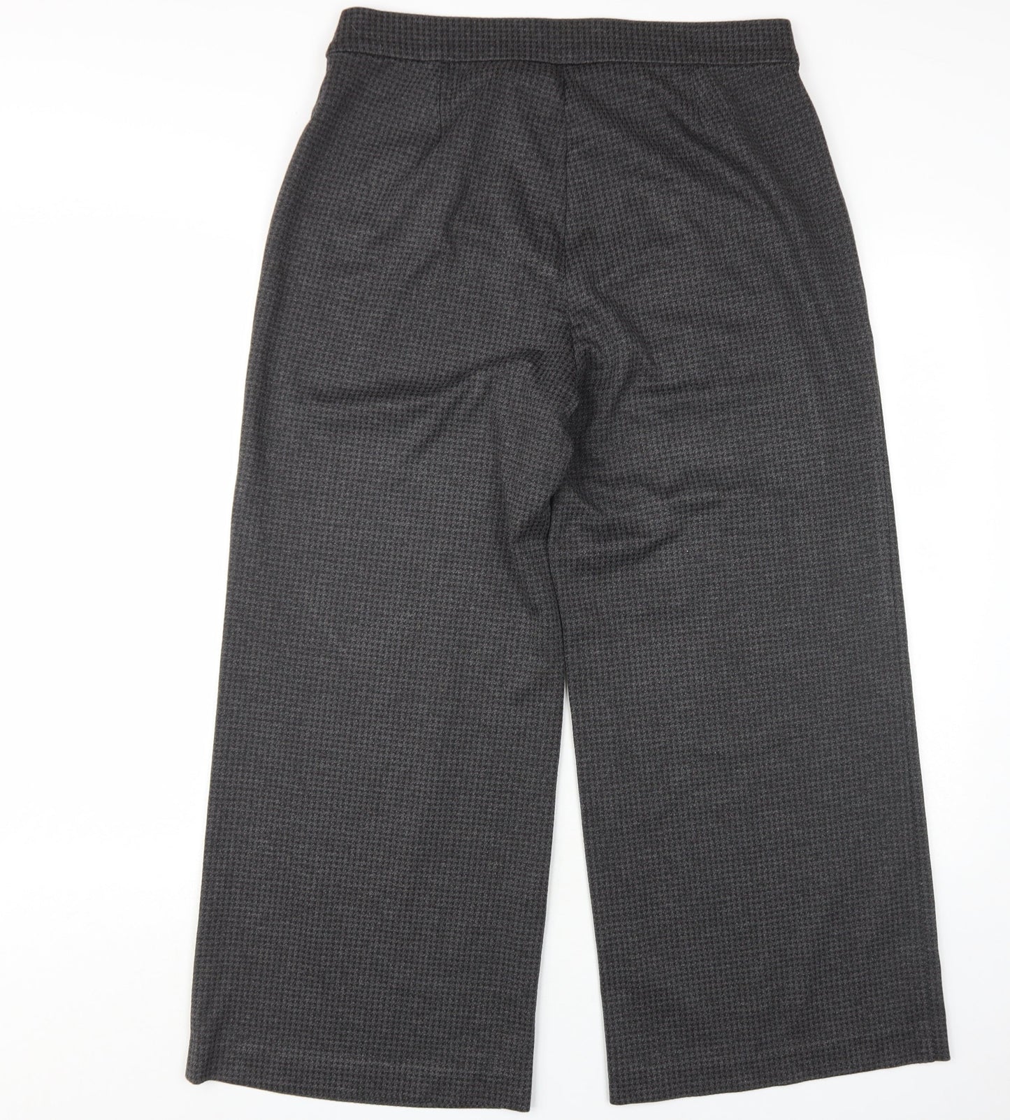Marks and Spencer Women's Grey Wide-Leg Trousers Size 12