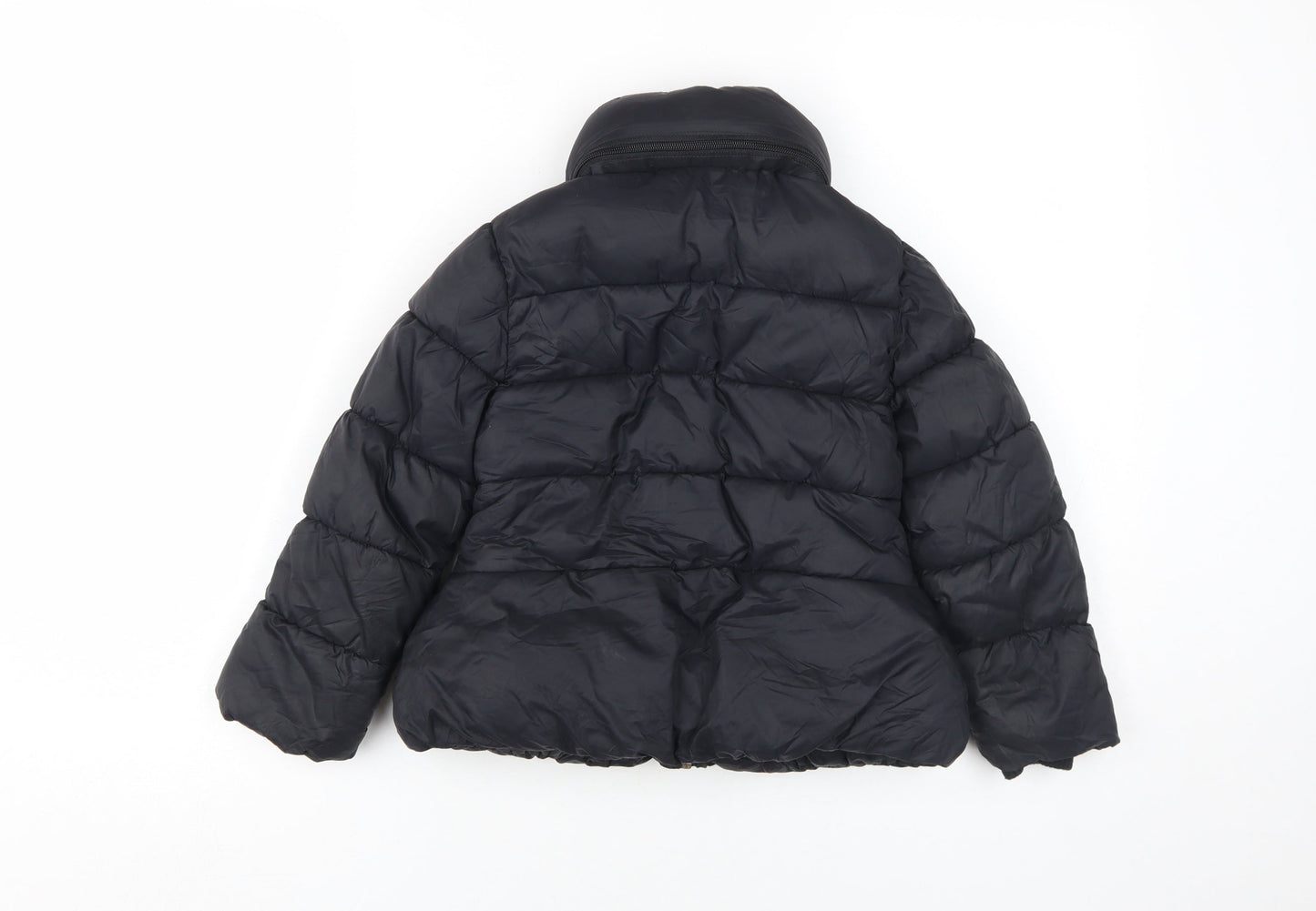 Marks and Spencer Girls Black Puffer Jacket 5-6 Years