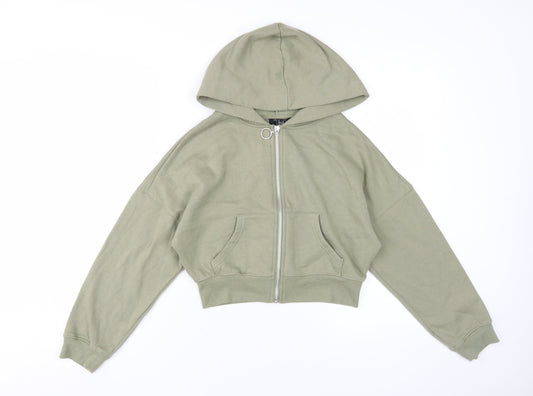 New Look Girls Green Full Zip Hoodie 12-13 Years