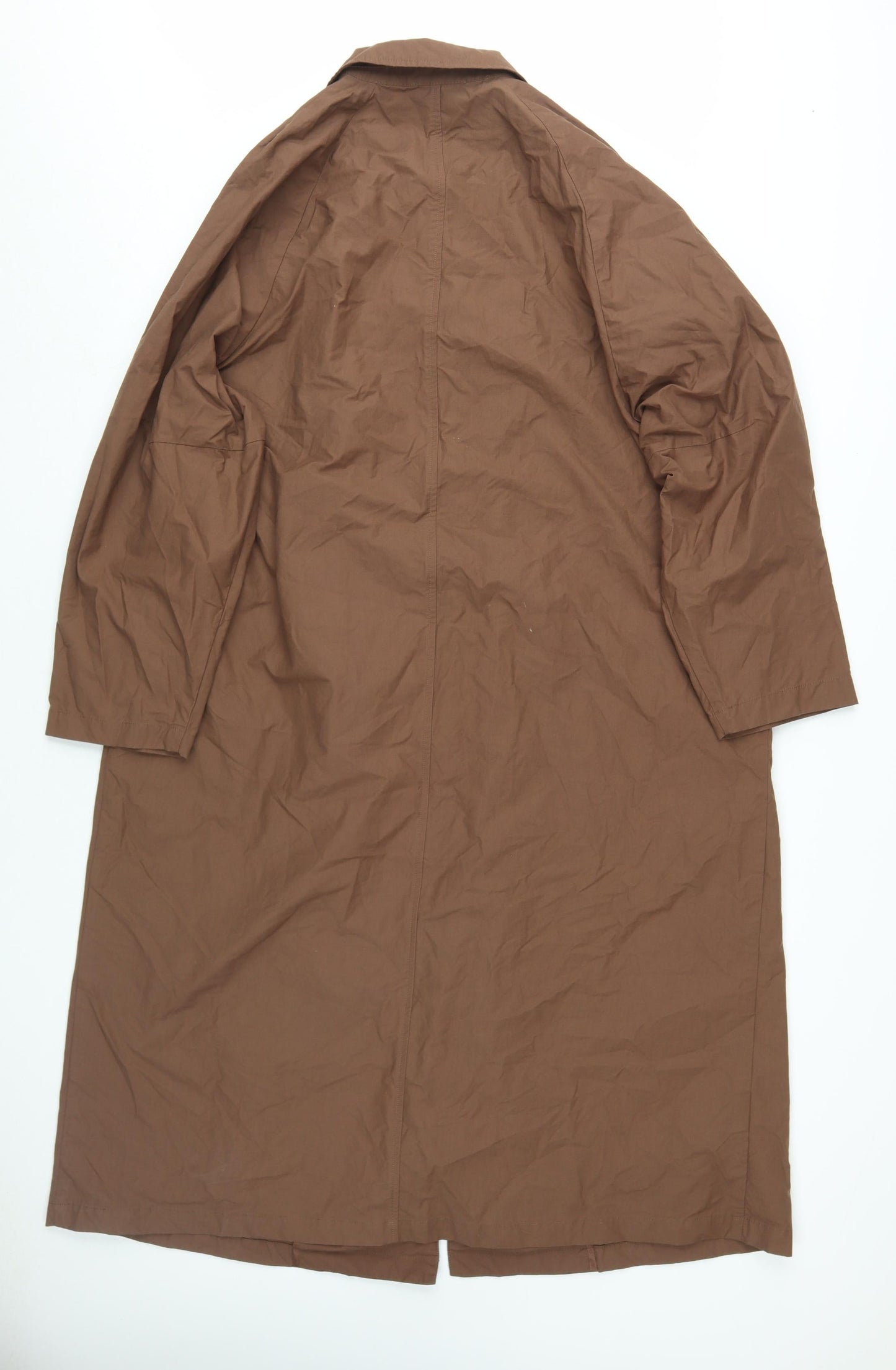 MNG Women's Brown Collared Long Shirt Dress XS