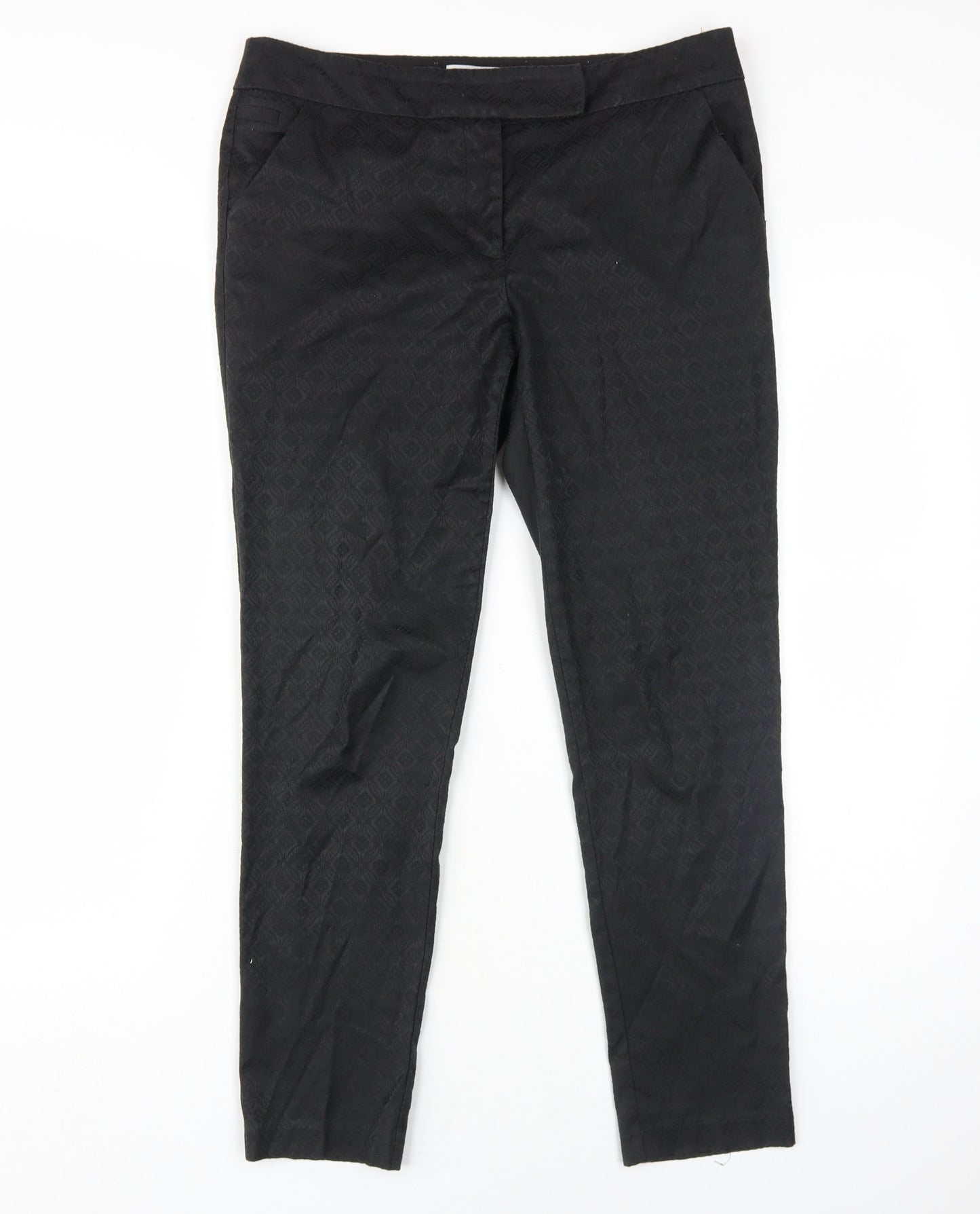 Next Women's Black Straight Trousers Size 10