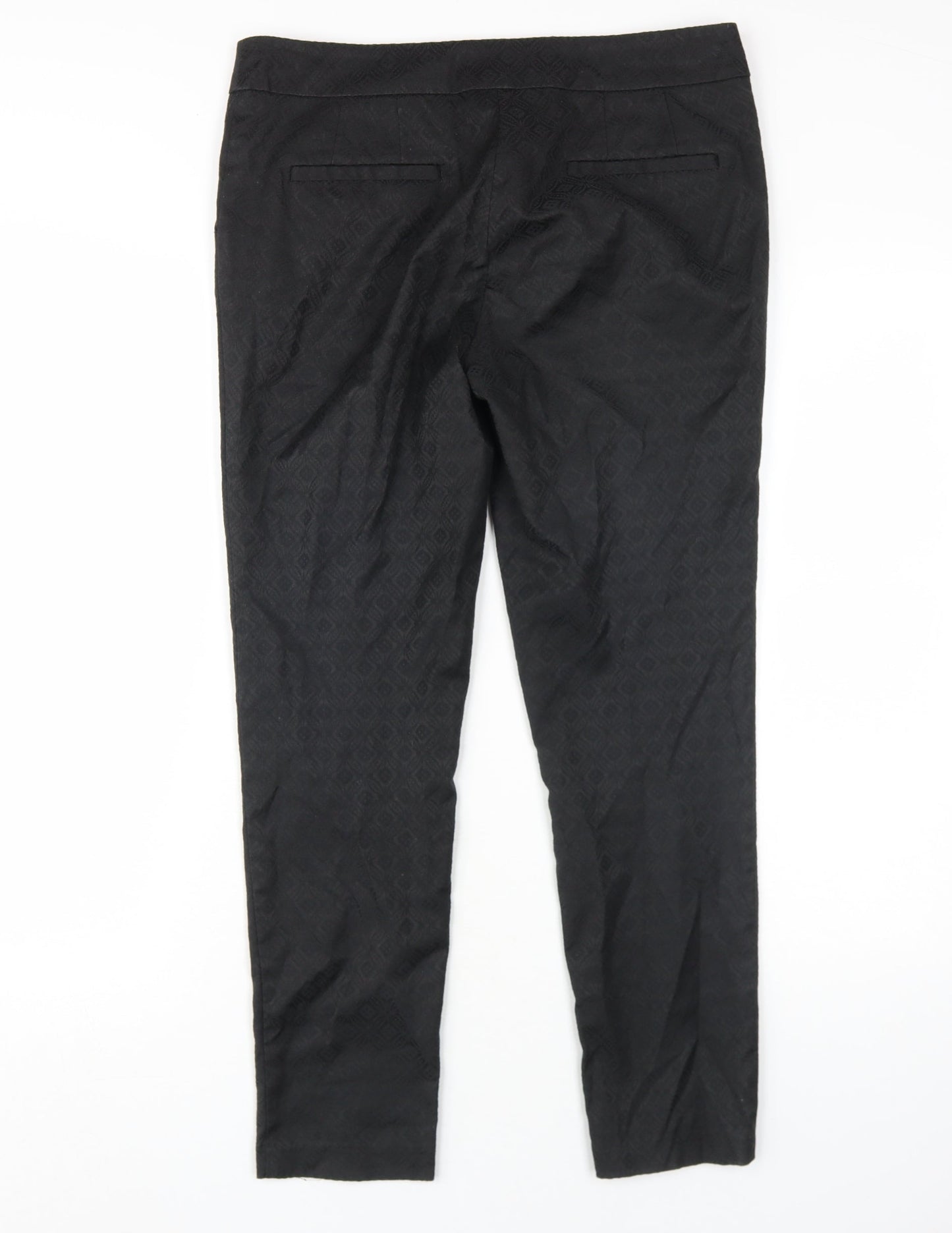 Next Women's Black Straight Trousers Size 10