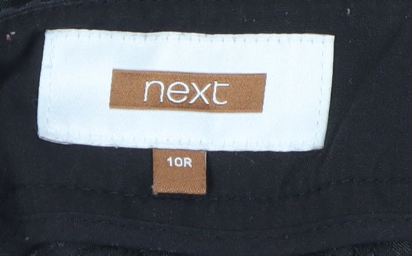 Next Women's Black Straight Trousers Size 10