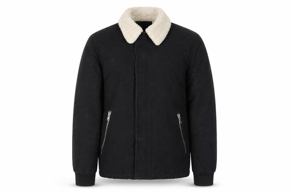 River Island Men's Black Bomber Jacket Size S