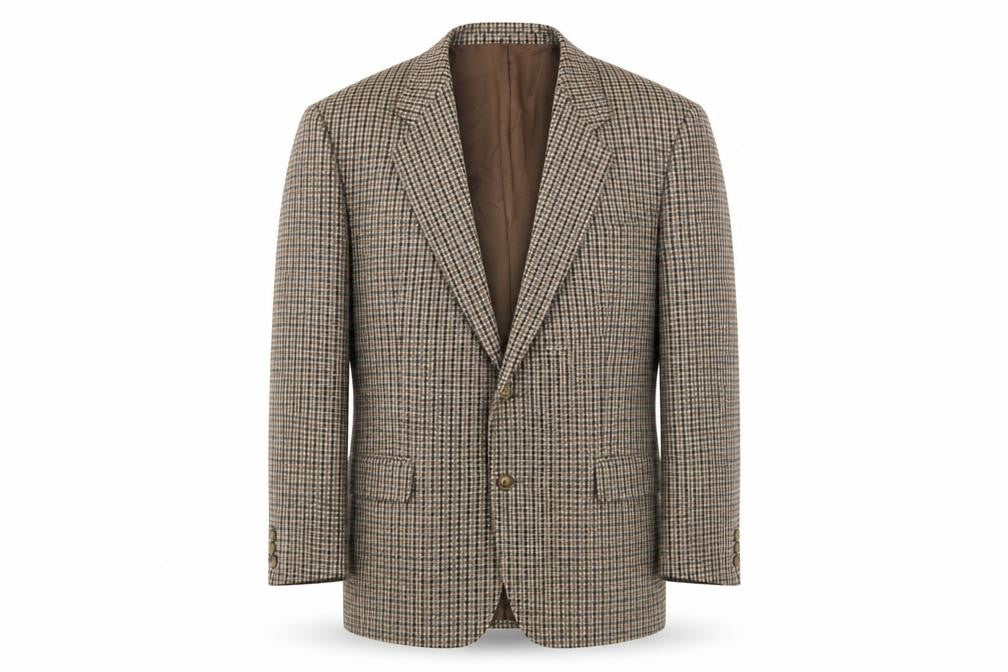 St Michael Men's Green Check Blazer, Size 44S, Wool