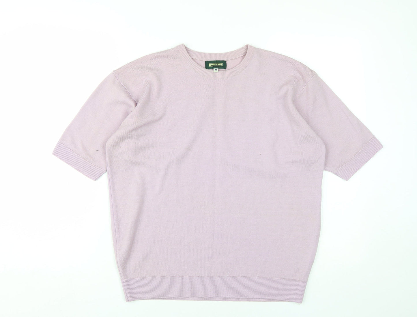 Rowlands Men's Pink Wool Pullover Jumper M