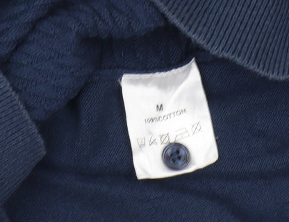 Brand and care label for Linea Men's Blue Collared jumper M