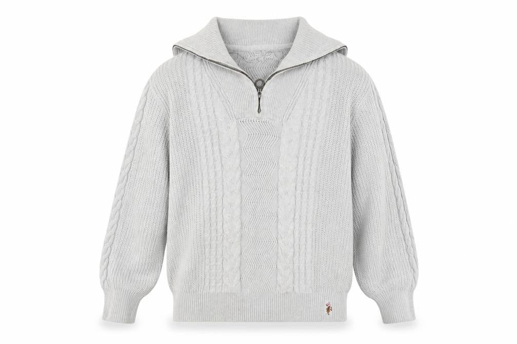 U.S. Polo Assn. Women's Grey Full Zip Jumper, Size 10