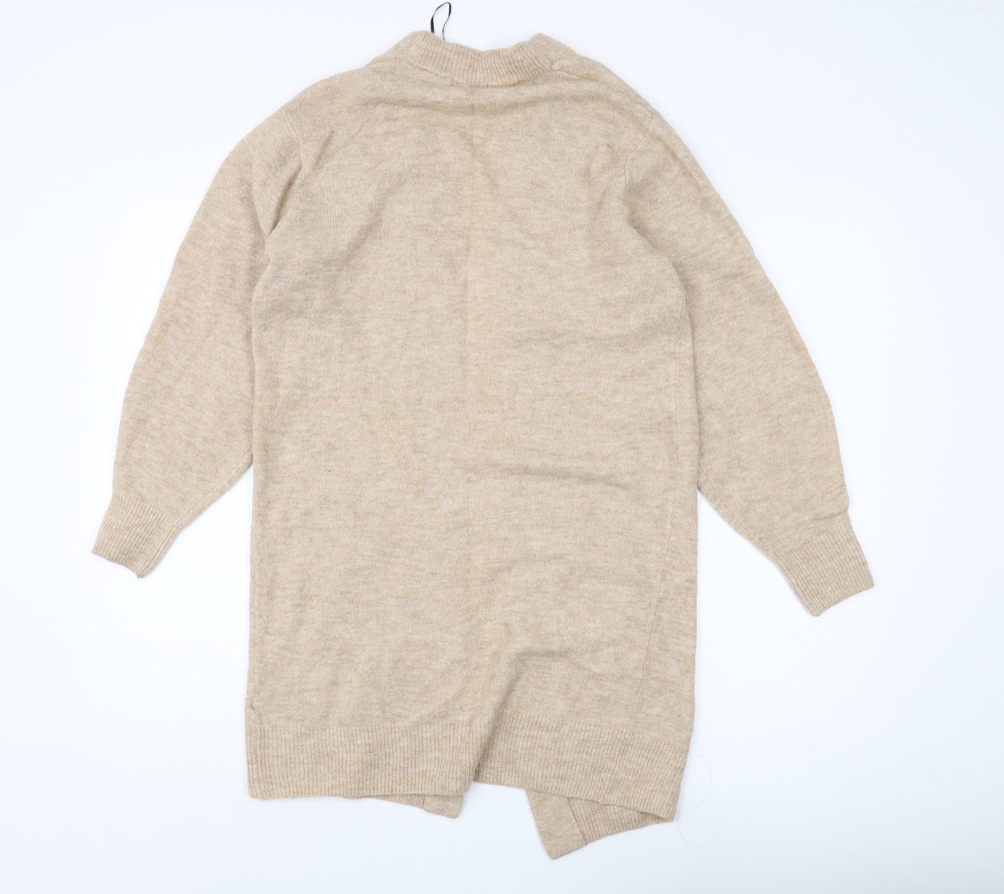 H&M Women's Beige Cardigan Open-Knit Lightweight XS