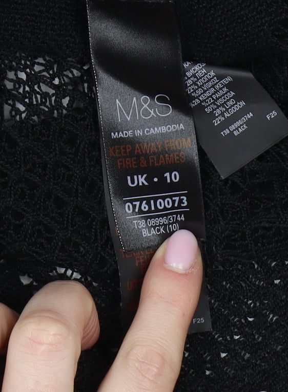 Marks and Spencer Women's Black Knit Pullover Jumper