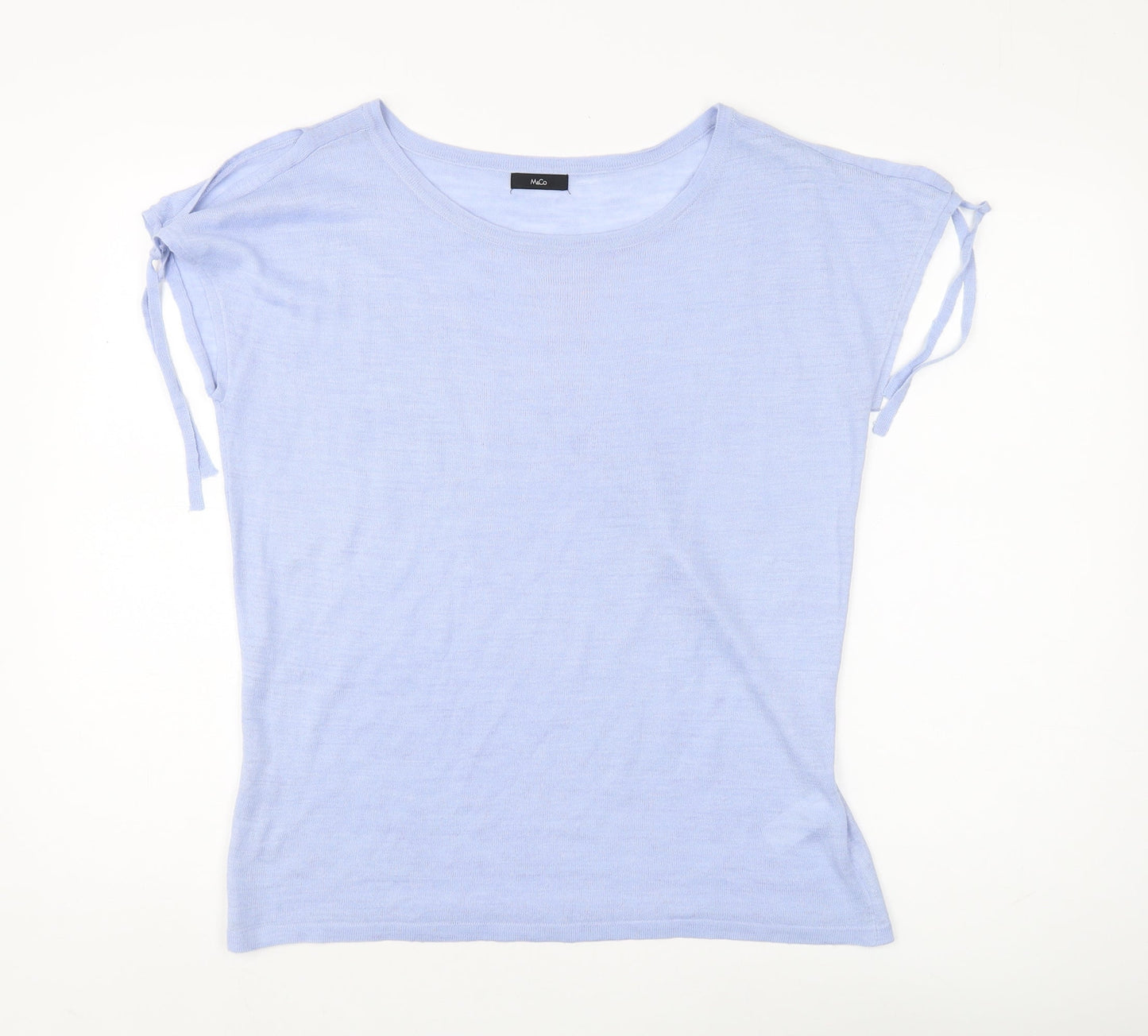 M&Co Women's Blue Knit Jumper Size 12