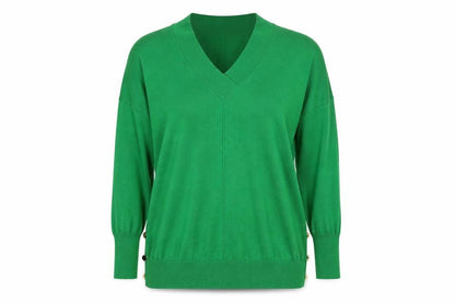 Next Women's Green V-Neck Pullover Jumper L