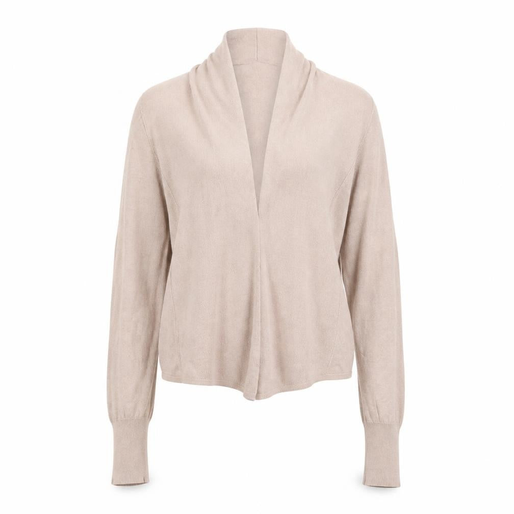 Marks & Spencer Women's Beige Cardigan, Size 8, Cowl Neck