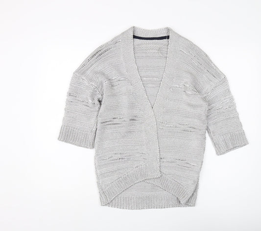 Marks and Spencer Silver Open-Knit Cardigan