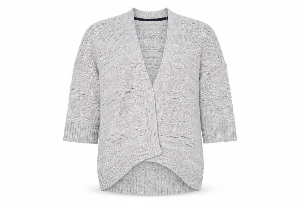 Marks & Spencer Silver Open-Knit Cardigan