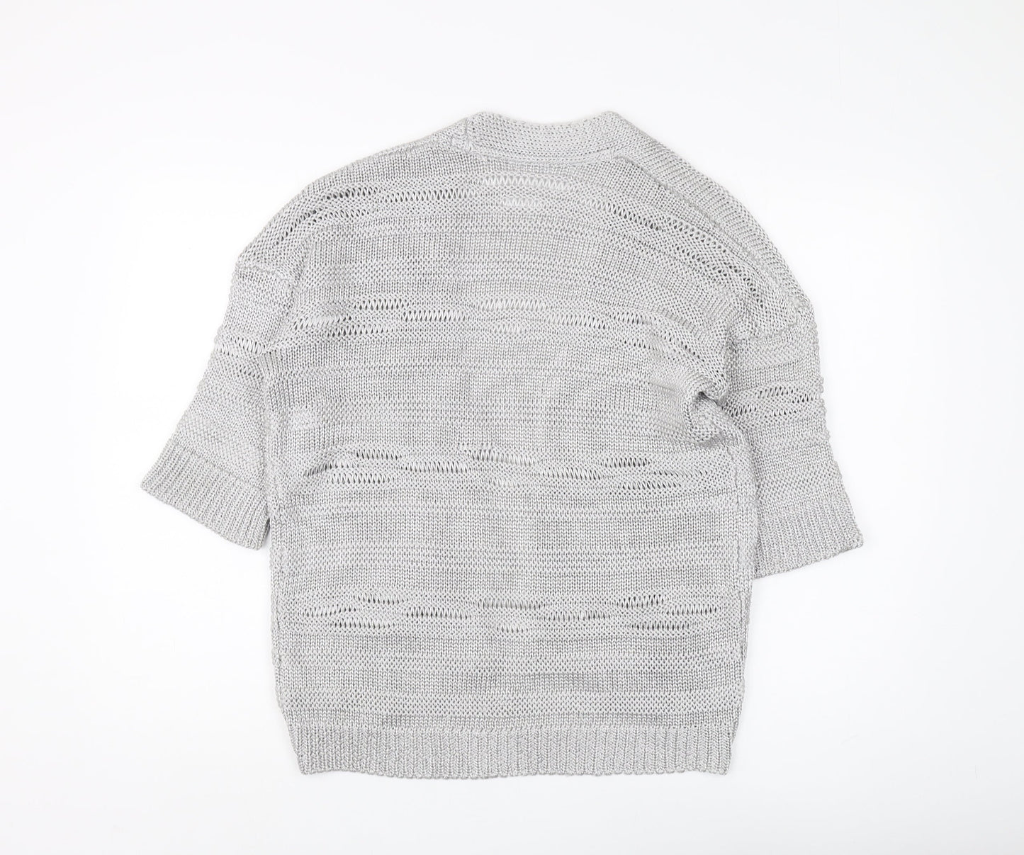 Marks and Spencer Silver Open-Knit Cardigan