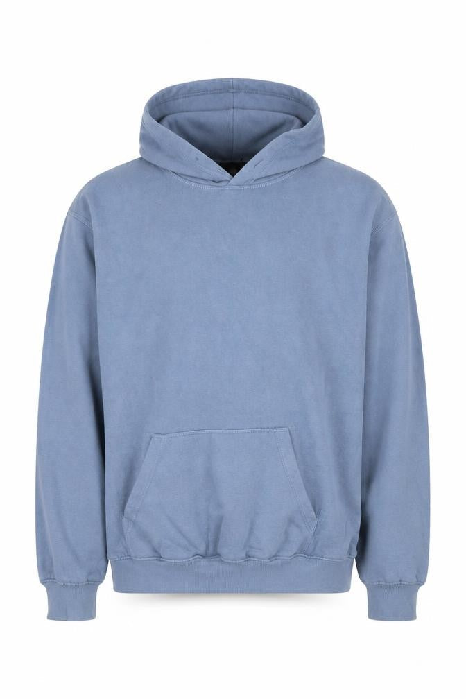 H&M Men's Blue Relaxed Pullover Hoodie XS