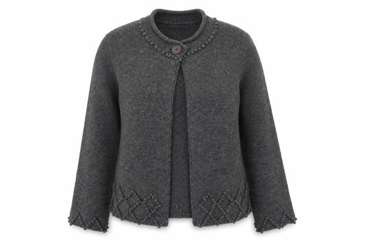 Debenhams Women's Grey Cardigan, Size 14, Round Neck