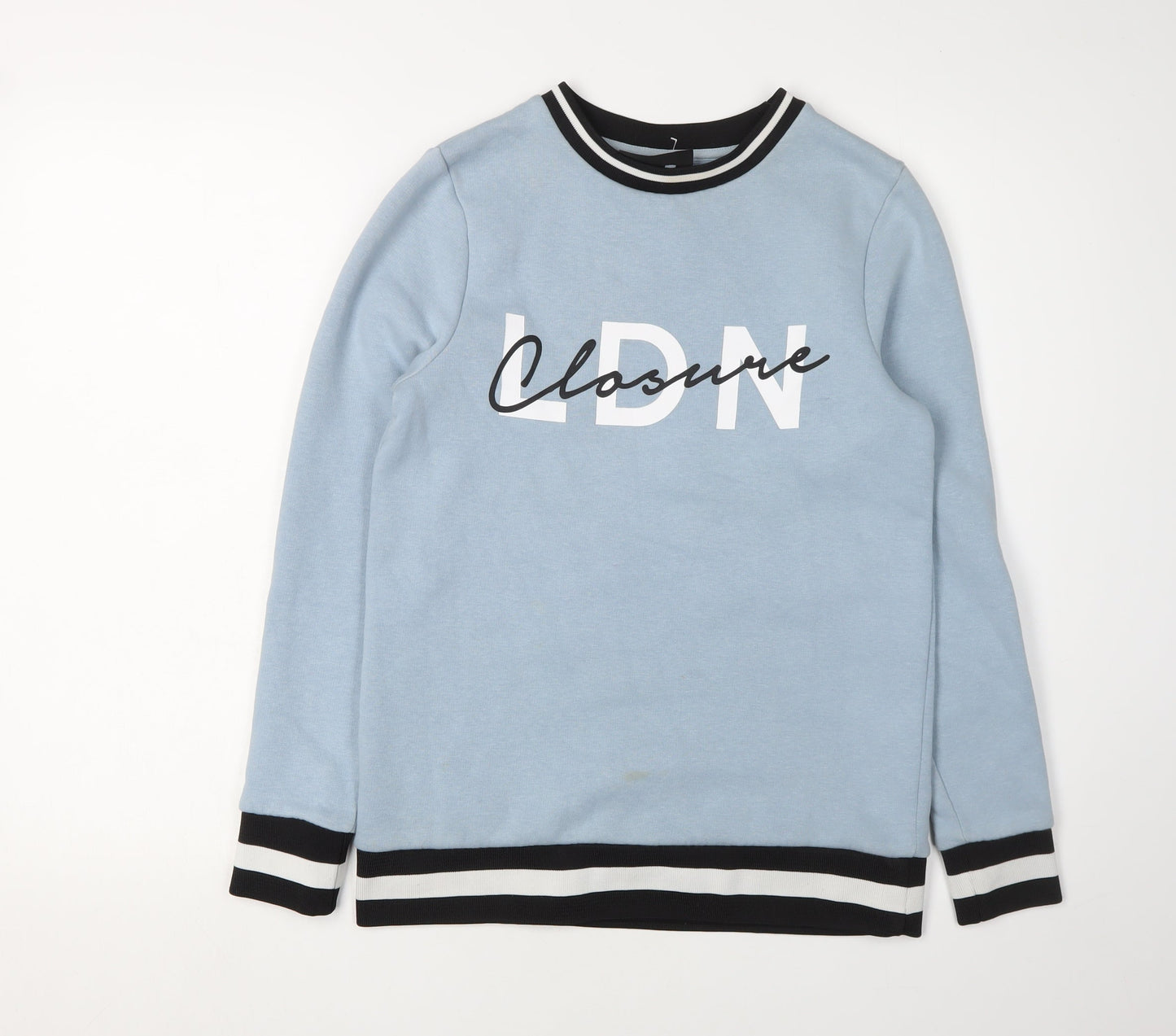 Closure London Women's Blue Crew Neck Sweatshirt Size 8