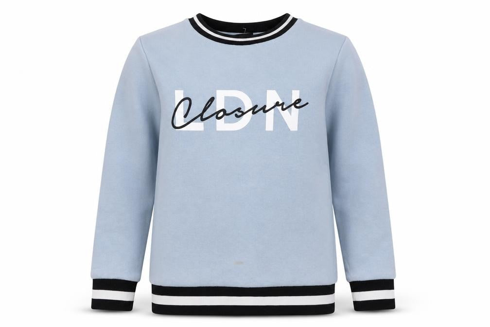 Closure London Women's Blue Crew Neck Sweatshirt Size 8