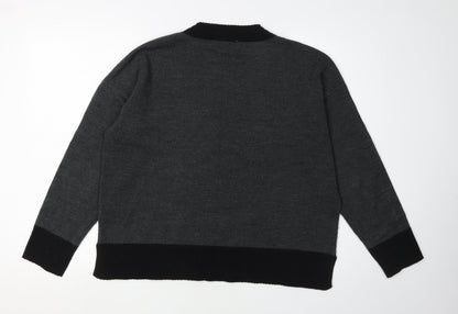 Back view of French Connection Women's Grey jumper L