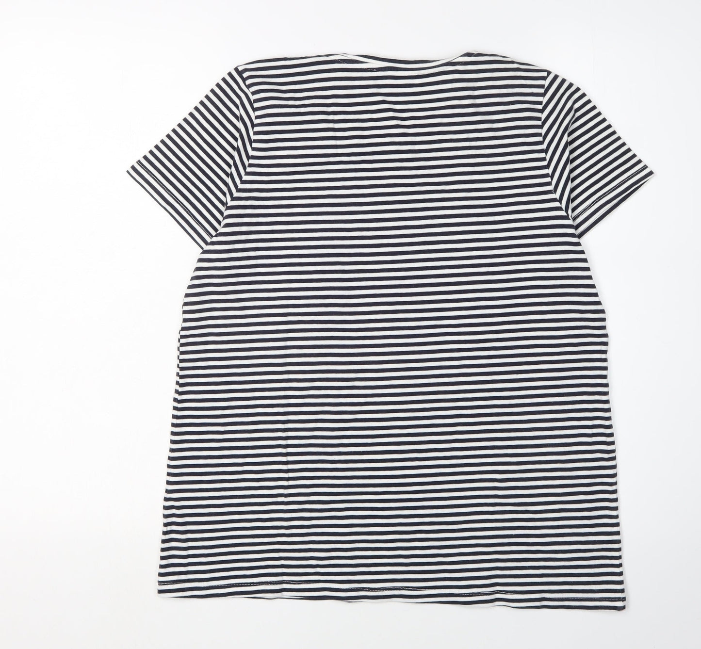 Tif Tiffy Women's Striped T-Shirt, Black/White, Medium