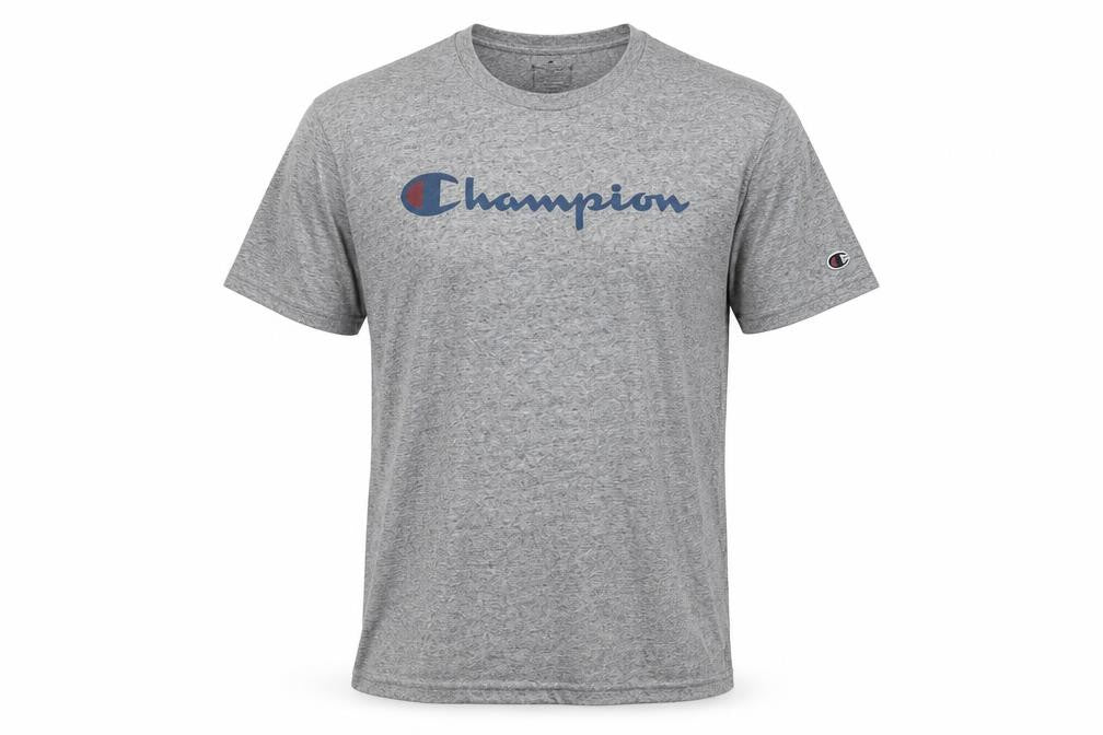 Champion Men's Grey Cotton T-Shirt