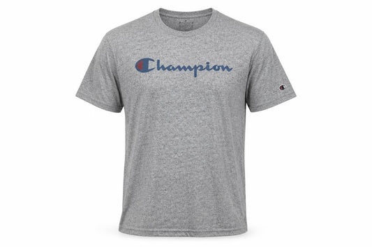 Champion Men's Grey Cotton T-Shirt