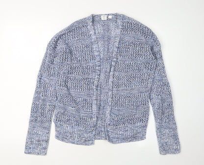 Gap Women's Blue Knit Open-Knit Cardigan M