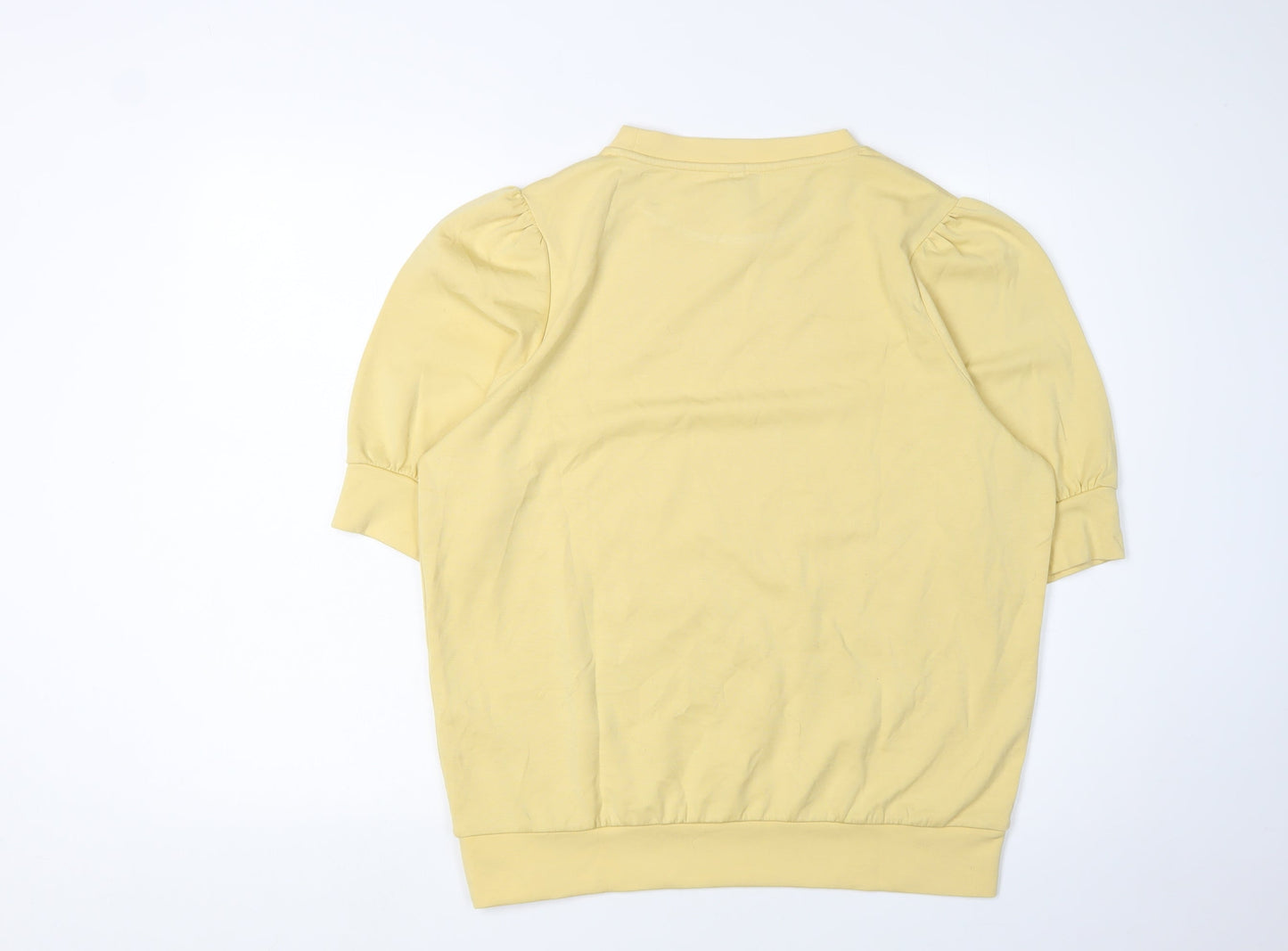 Women's Yellow Modal Blend Pullover Sweatshirt M