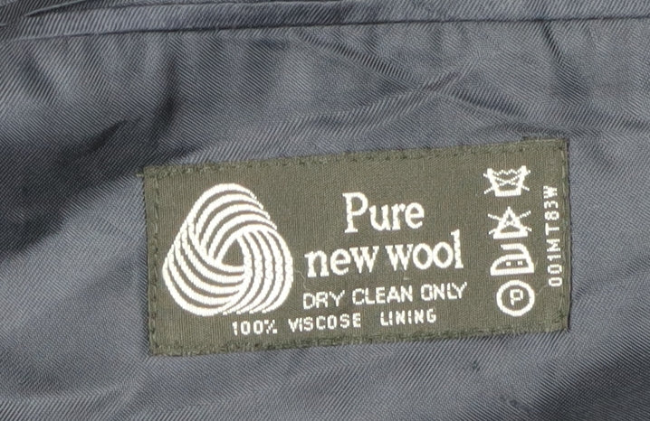 Harewood Men's Black Blazer 40 Long Wool