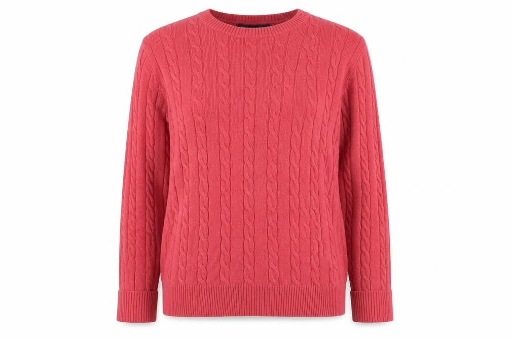 Brooks Brothers Women's Red Pullover Jumper, M, Cotton